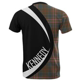 Kennedy Weathered Tartan Crest Circle T-shirt